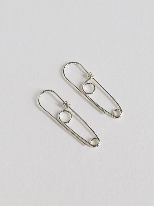 Pin Earring-Sterling Silver